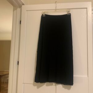 LIda Baday black, lightweight lined skirt.
